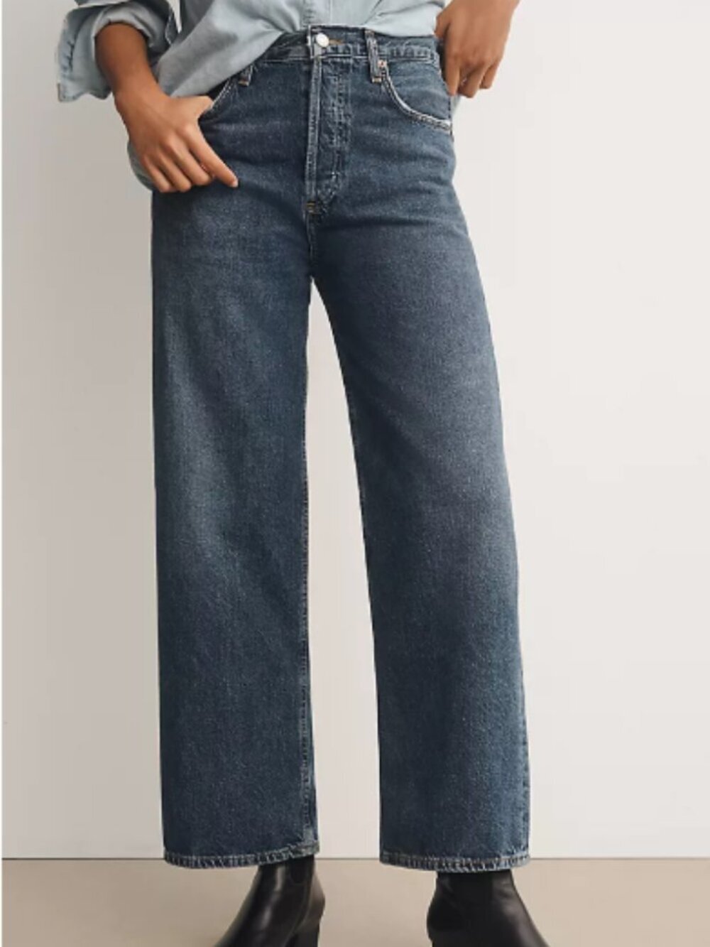 NWT Sold Out AGOLDE Ren High-Rise Wide-Leg Jeans Size 27